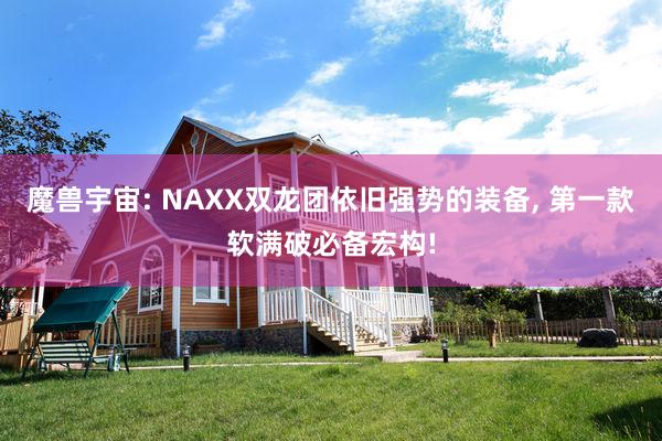 魔兽宇宙: NAXX双龙团依旧强势的装备, 第一款软满破必备宏构!